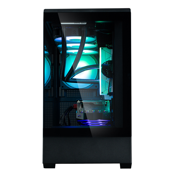 ZALMAN P30, MATX, BLACK, WINDOW, 2x3.5", 3x2.5", 1xUSB TYPE-C, 1xUSB3.0, SIDE 2x120mm ARGB, REAR 1x120mm ARGB