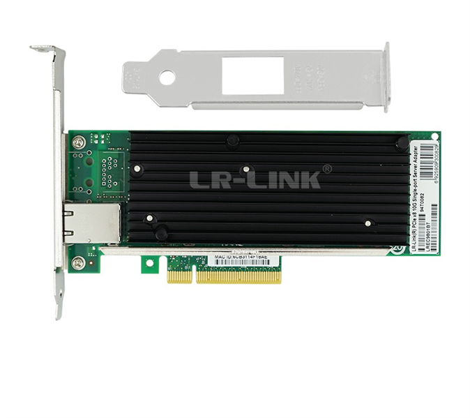LR-Link NIC PCIe x8, 1 x 10G, Base-T, Intel X540 chipset (FH+LP)