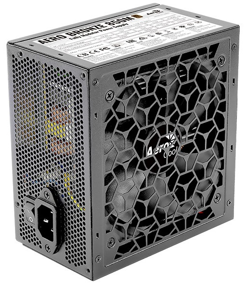 Aerocool AERO BRONZE 850M (80+ Bronze, КПД>90%, ATX v2.4, A.PFC, Fan 12cm, Japanese Capacitors)