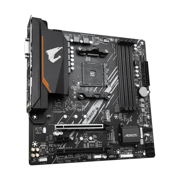 GIGABYTE B550M AORUS ELITE, AM4, B550, 4*DDR4, 4*SATA, 2*M.2, 4*USB 3.2, 4*USB 2.0, 2*PCIx16, 1*PCIx1, HDMI+DVI, mATX