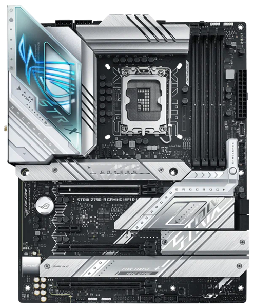 ASUS ROG STRIX Z790-A GAMING WIFI D4, LGA1700, Z790, 4*DDR4, 4*SATA, 4*M.2, 6*USB 3.2, 2*USB 2.0, Type-C, 3*PCIx16, 1*PCIx1, DP+HDMI, ATX