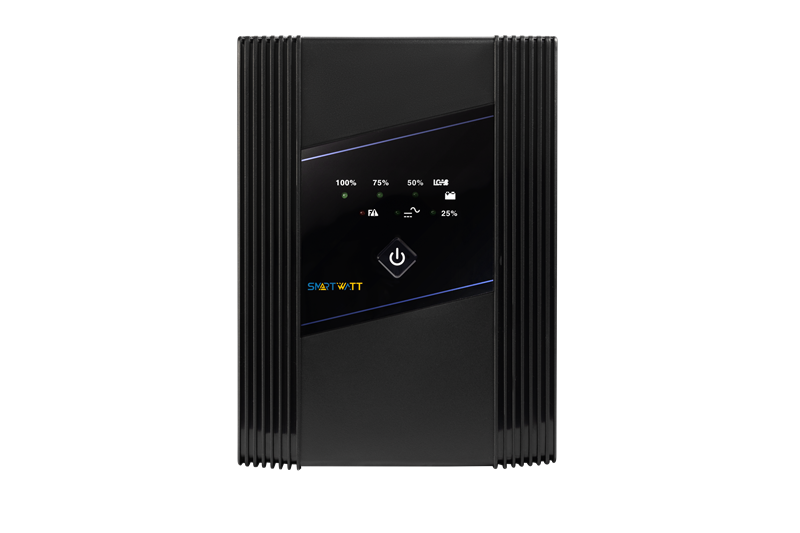 SMARTWATT линейно-интерактивный, 1500/900 ВА/Вт, напольный, LED индикация, Shuko CEE7/4 - 2 шт. , IEC C13 - 3 шт.
