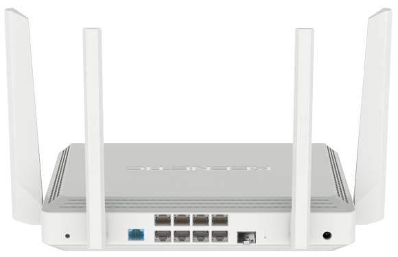 Keenetic Giant (KN-2610), Гигабитный интернет-центр с двухдиапазонным Mesh Wi-Fi AC1300, двухъядерным процессором, 9-портовым коммутатором Smart Pro, портами SFP, USB 3.0 и 2.0