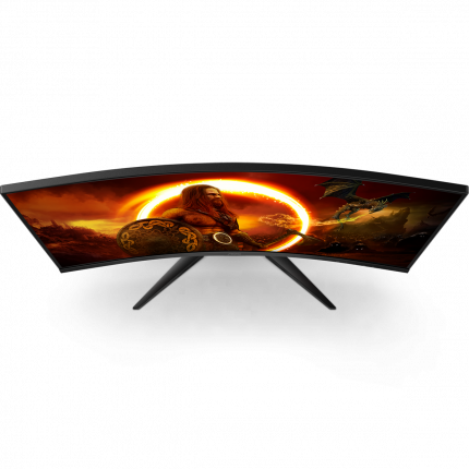 31,5" AOC CQ32G2SE Curved 2560x1440 165Гц VA WLED 16:9 4ms 2*HDMI DP 3000:1 80M:1 178/178 250cd 2*Speakers5W Tilt Black/Red