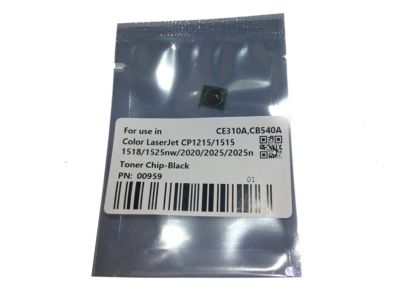 Чип картриджа CE310A, CB540A, CE320A, CC530A, CE250A для HP Color LaserJet CP1215/1515/2025/CP1025 (CET) Black, (унив.), 1.2K/2.2K/2K/3.5K/5K, CET0959