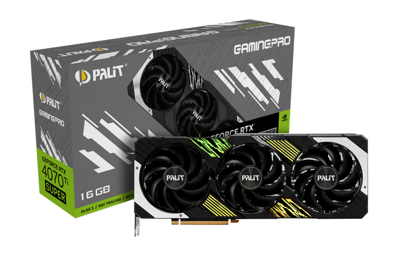 PALIT NED47TS019T2-1043A RTX4070Ti SUPER GAMINGPRO 16GB GDDR6X 256bit 3-DP HDMI