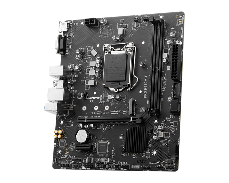MSI PRO H510M-B,H470,LGA1200,2DDR4,1PCI-Ex16,1PCI-Ex1,1M.2,4SATA3,4USB3.2 Gen1,8USB2.0