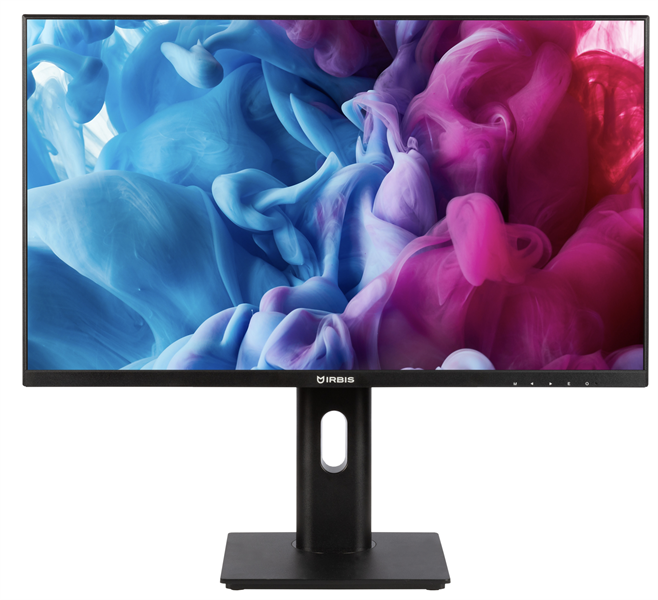 IRBIS MIR View 27 27'' LED Monitor 1920x1080, 16:9, IPS, 300 cd/m2, 1000:1, 5ms, 178°/178°, VGA, HDMI, DP, Audio out, 75Hz, speak, регул. накл/выс/повор/вращ,внутр.бп. Black МИНПРОМТОРГ(МПТ) 3г