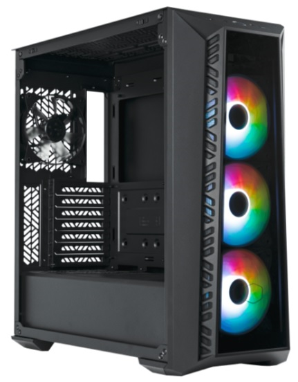 Cooler Master MasterBox 520 U3x1, U3.1type Cx1, Audio, ARGB fanx3, front TG panel