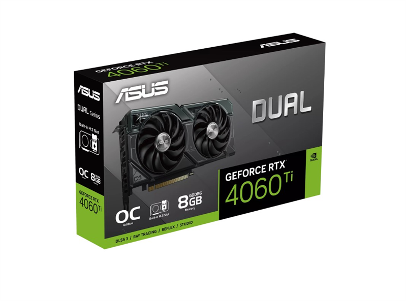 ASUS DUAL-RTX4060TI-O8G-SSD//RTX4060TI HDMI DP*3 8G D6; 90YV0JS0-M0NA00