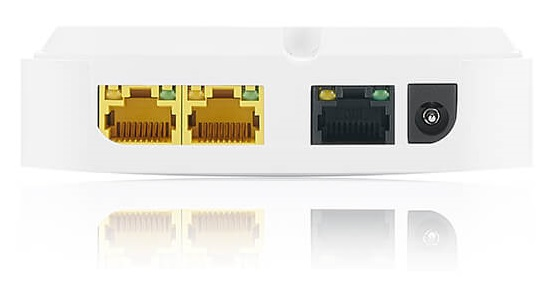Точка доступа Zyxel NebulaFlex Pro WAC500H, Wave 2, 802.11a/b/g/n/ac (2,4 и 5 ГГц), MU-MIMO, настенная, антенны 2x2, до 300+866 Мбит/с, 3xLAN GE (1x PoE out), защита от 3G/4G, PoE