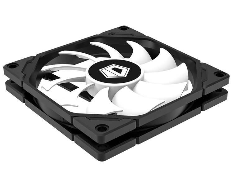 ID-COOLING TF-9215 PWM 92x92x15мм (168шт./кор, PWM, 4pin, черный, резиновые углы, 700-2500об/мин) BOX