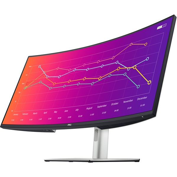 Dell 38'' U3821DW Curved S/BK ( IPS; 21:9; 300 cd/m2; 1000:1; 3840x1600; 5ms; 178/178; 1,07 bln col; DP1.4, 2xHDMI2.0, 2xUSB-C, 4xUSB 3.2(Gen), 1xUSB 3.2 Type B; RJ45; HAS; Spk 2x9W)