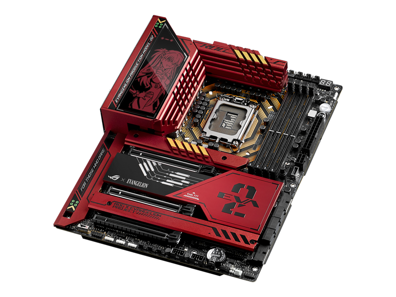 ASUS ROG MAXIMUS Z790 HERO EVA-02, LGA1700, 4*DDR5, 6*SATA, 5*M.2, 9*USB 3.2, 2*USB4, Type-C, 3*PCIx16, HDMI, ATX