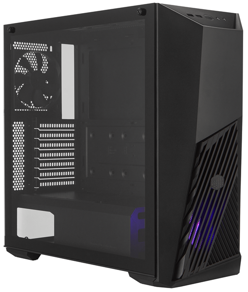 Cooler Master MasterBox K501L, 1xUSB3.0, 1xUSB2.0, 1x120 Fan, 1x120 RGB Fan, TG, w/o PSU, Black, ATX