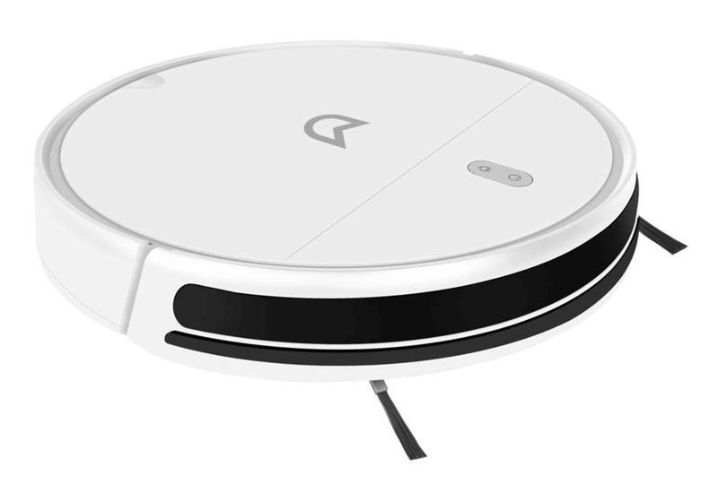 Robot vacuum IRBIS Bean 0321, 2600 mAh, 28W, white. Incl.: charging stat, power adapter, remote, AAA batt.2, nozzle cloth for wet, water tank, dust collector, brushes 2, fitler 4, cleaning brush