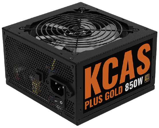 Aerocool KCAS PLUS GOLD 850W <850W, ATX v2.4, APFC, Fan ARGB 12cm, 80+ Gold, Retail>