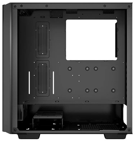 Deepcool CG540 без БП, боковое окно (закаленное стекло), 3xARGB LED 120мм вентилятора спереди и 1x140мм вентилятор сзади, черный, ATX