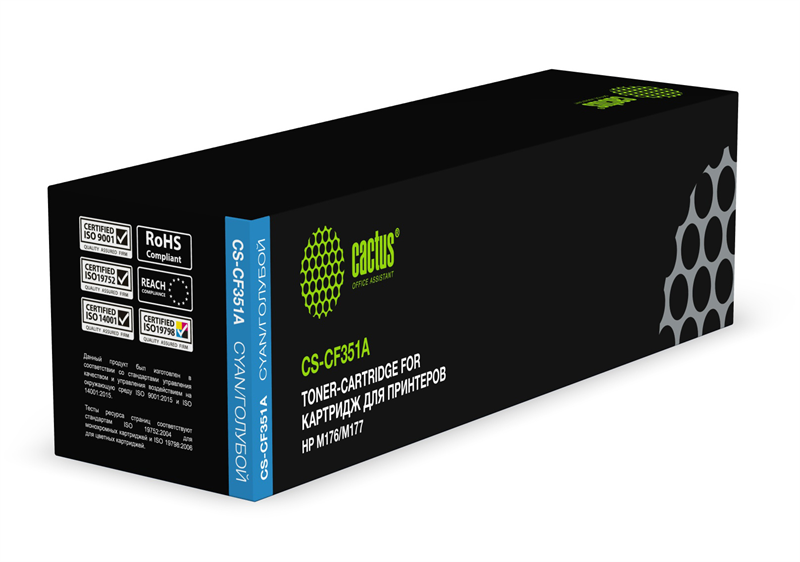 Cactus CS-CF351A CF351A голубой (1000стр.) для HP M176/M177