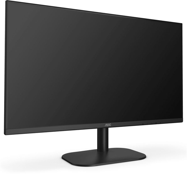 23,8" AOC 24B2XDA 1920x1080, WLED, 16:9, IPS, 250 cd, 1000:1, 20M:1, 4ms, 178/178, VGA, DVI, HDMI, 75Hz, Speakers, Tilt, Внеш, VESA, Black, 3y