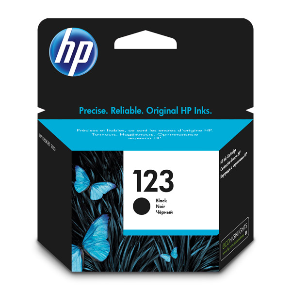 Cartridge HP 123 для Deskjet 1110/2130A/2130/2132/2134/2620/2630/3630/3639/3830/3832/3833/3834, черный (120 стр.)