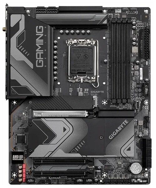 GIGABYTE Z790 GAMING X AX, LGA1700, Z790, 4*DDR5, 6*SATA, 4*M.2, 5*USB 3.2, 4*USB 2.0, Type-C, 3*PCIx16, HDMI+DP, ATX