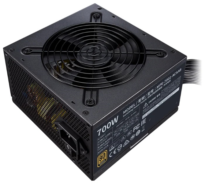 Cooler Master MWE Bronze, 700W, ATX, 120mm, 8xSATA, 4xPCI-E(6+2), APFC, 80+ Bronze