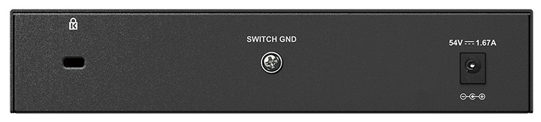 D-Link Неуправляемый PoE-коммутатор, 8x1000Base-T (4x1000Base-T PoE), PoE-бюджет 80 Вт, корпус металл