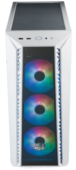 Cooler Master MasterBox 520Mesh White USB3.0x1, USB3.1type Cx1, Audio, ARGB fan x3 ,white, front Mesh panel