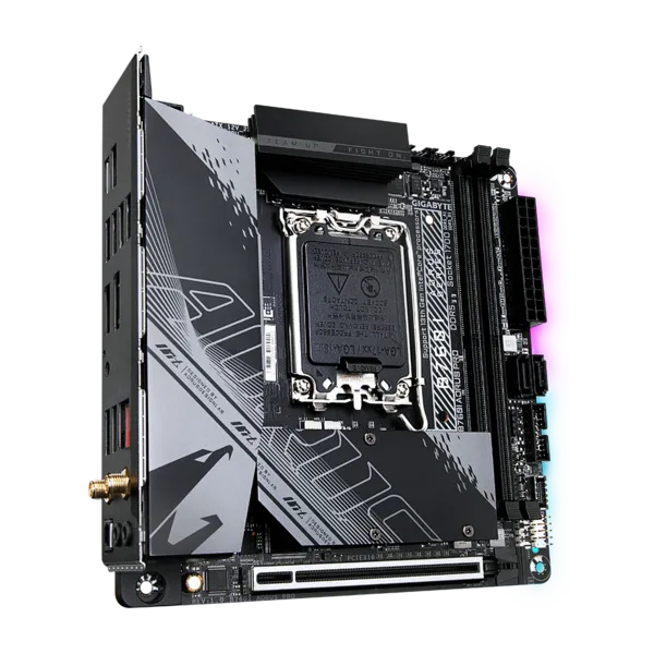 GIGABYTE B760I AORUS PRO, LGA1700, B760, 2*DDR5, 2*SATA, 2*M.2, 5*USB 3.2, 2*USB 2.0, Type-C, 1*PCIx16, HDMI+DP, mITX