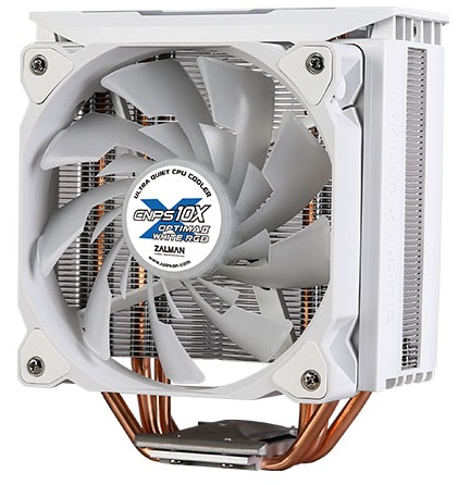 ZALMAN CNPS10X OPTIMA II WHITE RGB, 120mm RGB FAN, 4 HEAT PIPES, 4-PIN PWM, 1500 RPM, 27DBA, HYDRAULIC BEARING, FULL SOCKET SUPPORT