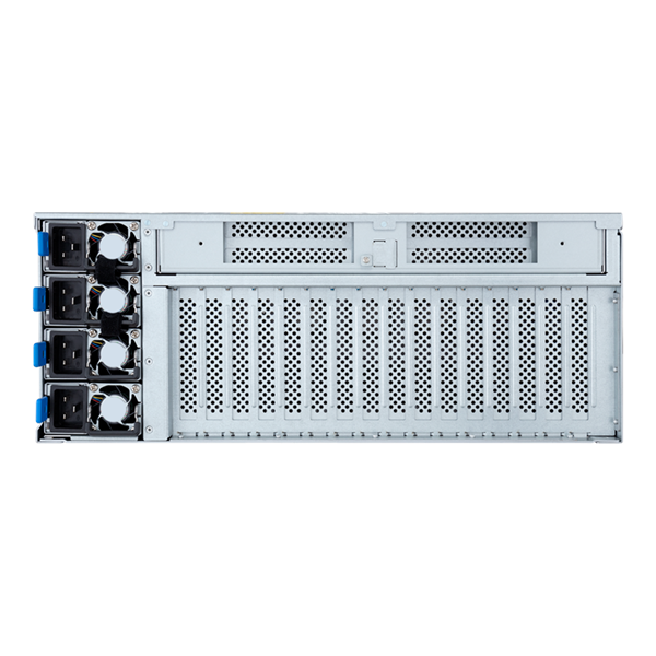 Gigabyte Server Platform G493-ZB2 for GPU 4U 2xAMD EPYC 9004/ 48xDDR5 RDIMM/12x2,5" SATA/SAS-4/NVMe/2xM.2/2x1GbE front/8x FHFL slots for GPU/4xFHFL PCIe/2xLP PCIe front/4x3000W/Rails