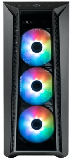 Cooler Master MasterBox 520 U3x1, U3.1type Cx1, Audio, ARGB fanx3, front TG panel