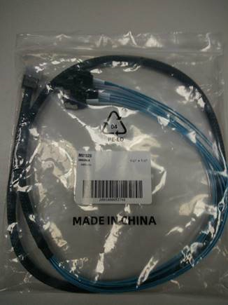 Cable SFF-8643 - 4*SATA (MiniSAS HD -to- 4*SATA), 1m (analog LSI00411, 2279800-R)