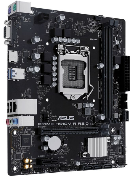 ASUS PRIME H510M-R R2.0-SI, LGA1200, H470, 2*DDR4, 4*SATA, 2*USB 3.2, 2*USB 2.0, 1*PCIx16, 1*PCIx1, HDMI+VGA, mATX; 90MB1EX0-M0ECY0