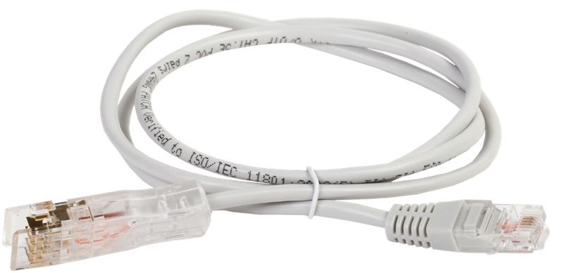 ITK Патч-корд 110-RJ45 2 пары, кат.5Е, 2м, серый
