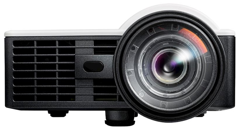 Optoma ML1050ST+ (DLP, WXGA(1280x800), LED 1000Lm, 20000:1, HDMI+MHL, Universal I/O VGA, micro SD-карта, USB-A, Audio-Out 3.5mm, 1*1W speaker, Mobile - 0.42кг)