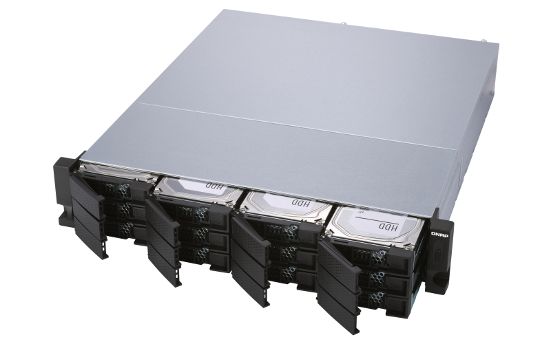 QNAP SMB Expansion Unit (Rack 2U) up to 12hot plug HDDs SATA(3,5' or 2,5')/2xPS incl Cbl/no rail/Expand with QXP-1600eS11(Include)