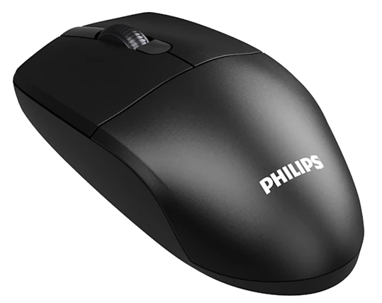 Philips Беспроводная Мышь SPK7347 2,4 GHz , 3 кноп., 1600dpi, Чёрный