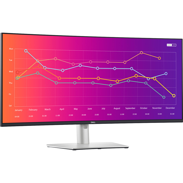 Dell 38'' U3821DW Curved S/BK ( IPS; 21:9; 300 cd/m2; 1000:1; 3840x1600; 5ms; 178/178; 1,07 bln col; DP1.4, 2xHDMI2.0, 2xUSB-C, 4xUSB 3.2(Gen), 1xUSB 3.2 Type B; RJ45; HAS; Spk 2x9W)
