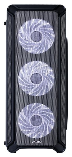ZALMAN I3, ATX, BLACK, FRONT MESH, WINDOW, 2x3.5", 3x2.5", 2xUSB2.0, 1xUSB3.0, FAN CONTROLLER, FRONT 3x120mm, REAR 1x120mm