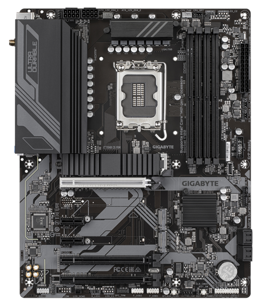 GIGABYTE Z790 D AX, LGA1700, Z790, 4*DDR5, 4*SATA, 4*M.2, 5*USB 3.2, 2*USB 2.0, Type-C, 3*PCIx16, 1*PCIx1, HDMI+DP, ATX