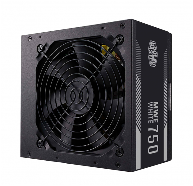 Cooler Master MWE White, 750W, ATX, 120mm, 6xSATA, 4xPCI-E(6+2), APFC, 80+ Standard