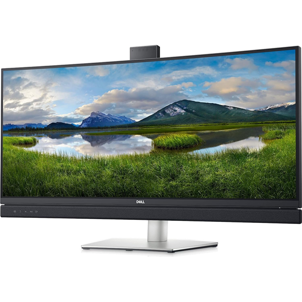 Dell 34" C3422WE Curved S/BK (IPS;21:9;300cd/m2;1000:1;3440x1440;5ms;178/178;1.07 bill;DP;DP out;HDMI2.0,2xUSB-C;4xUSB;RJ45;WebCam;Mcr; Spk 2x5W;HAS;Tilt;Swiv;VESA)