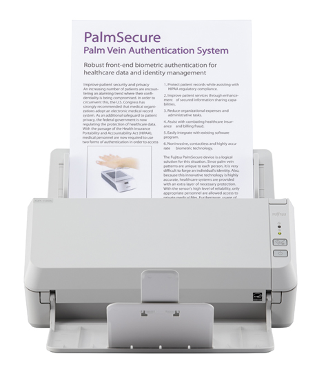 Fujitsu scanner SP-1120N (Офисный сканер, 20 стр/мин, 40 изобр/мин, А4, двустороннее устройство АПД, USB 3.2, Gigabit Ethernet, светодиодная подсветка)(Замена PA03708-B001 SP-1120)