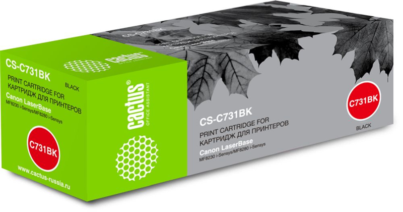 Cactus CS-C731BK 731 BK черный (1600стр.) для Canon LB i-Sensys MF8230/MF8280