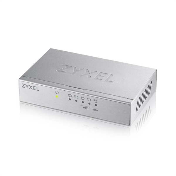 Коммутатор Zyxel GS-105B v3, 5 портов 1000 Мбит/с, настольный, металлический корпус