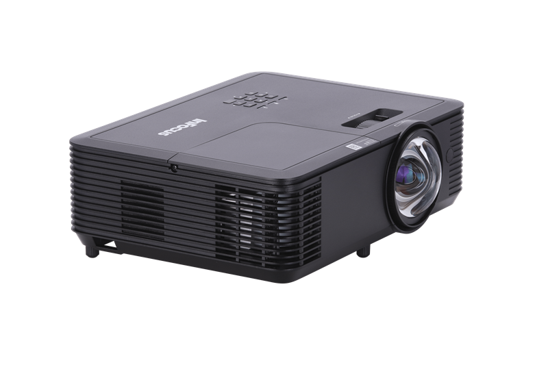 INFOCUS IN118BBST DLP,3400 lm,FullHD,30 000:1,(0.5:1)-короткофокусный,2xHDMI 1.4,VGA in,VGA out,S-video,USB-A(power),3.5mm audio in,3.5mm audio out,RS232,лампа до 15000 ч.,1x10W,2.9 кг