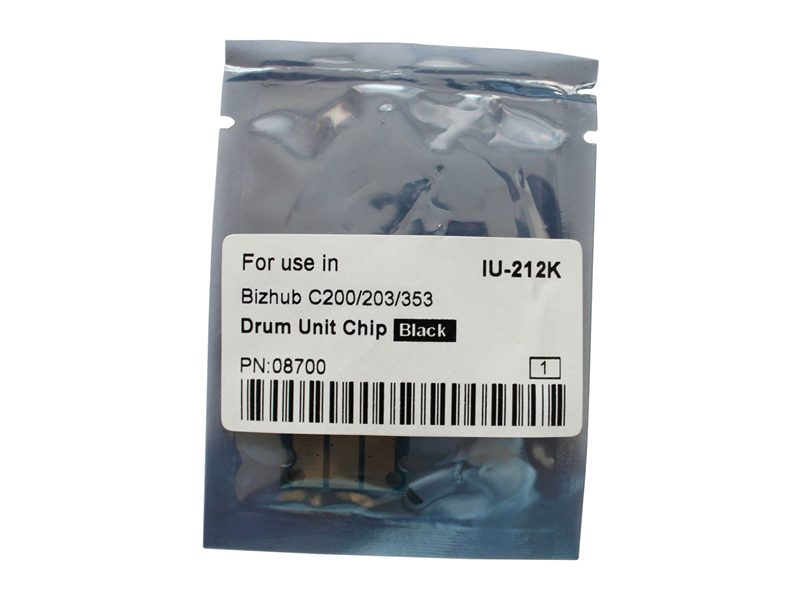 Чип драм-юнита для KONICA MINOLTA Bizhub C200/C200E/C203/C253/C353 (CET) Black, (WW), 120000 стр., (унив.), CET8700