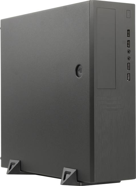 Slim Case Powerman EL555 Black PM-300ATX 2*USB 3.0+2*USB2.0,HD,Audio mATX, Mini-ITX